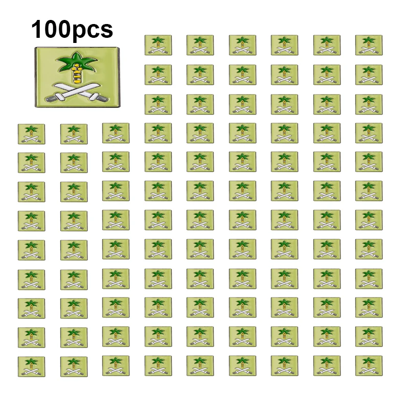 1-5-10-50-100 قطعة المملكة العربية السعودية شارة بروش دبابيس التلبيب الأصلي العلم التلبيب دبابيس علم الدولة شارة