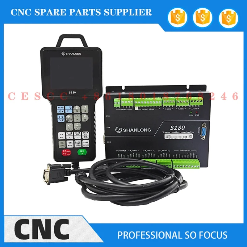 

CNC Controller DSP S180 - Engraving And Milling Machine Motion Control System Three-Axis Linkage Offline Shanlong S100