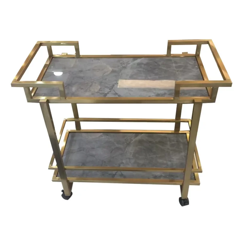 Wabi-Sabi Stone Top Cream Center Table with Wheels Easy Clean Open Shelves Lockable Stable Base for Home Decor Sliding Doors