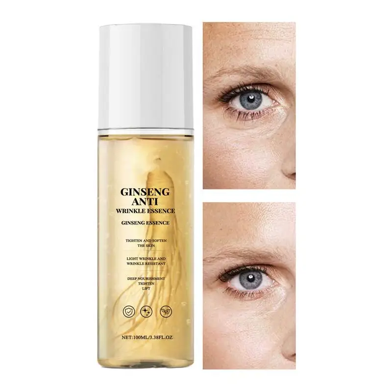 

100ml Ginseng serum Polypeptide Anti-aging Essential Oil Gold Polypeptide Anti Wrinkle serum Ginseng Toner Firming serum