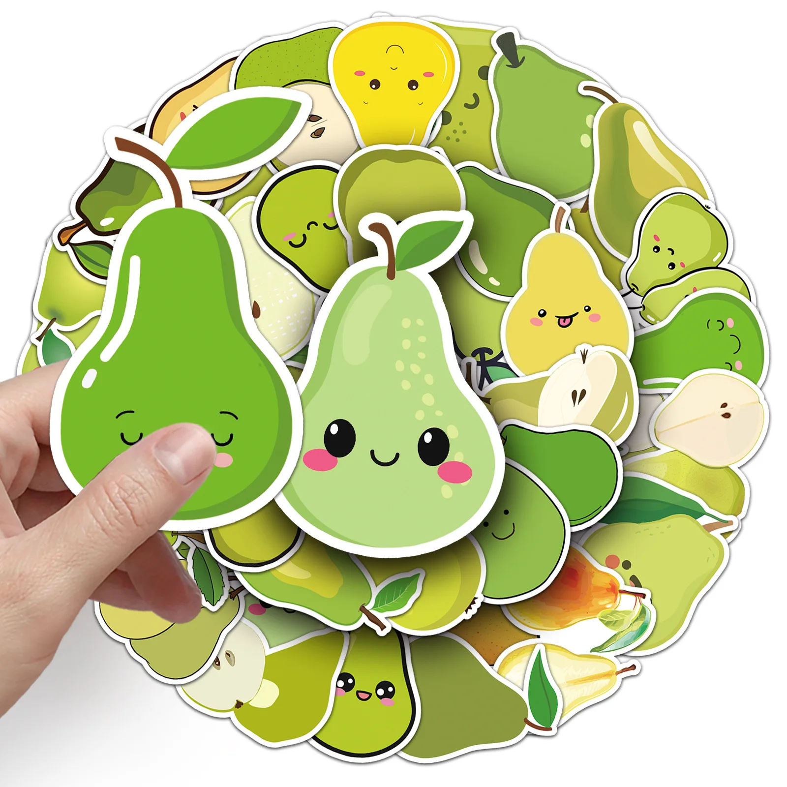 10/30/50 قطعة الكمثرى الكتابة على الجدران ملصقات شخصية الكرتون لطيف الفاكهة الديكور ملصقات الإبداعية DIY بها بنفسك الغيتار كوب ماء سكيت