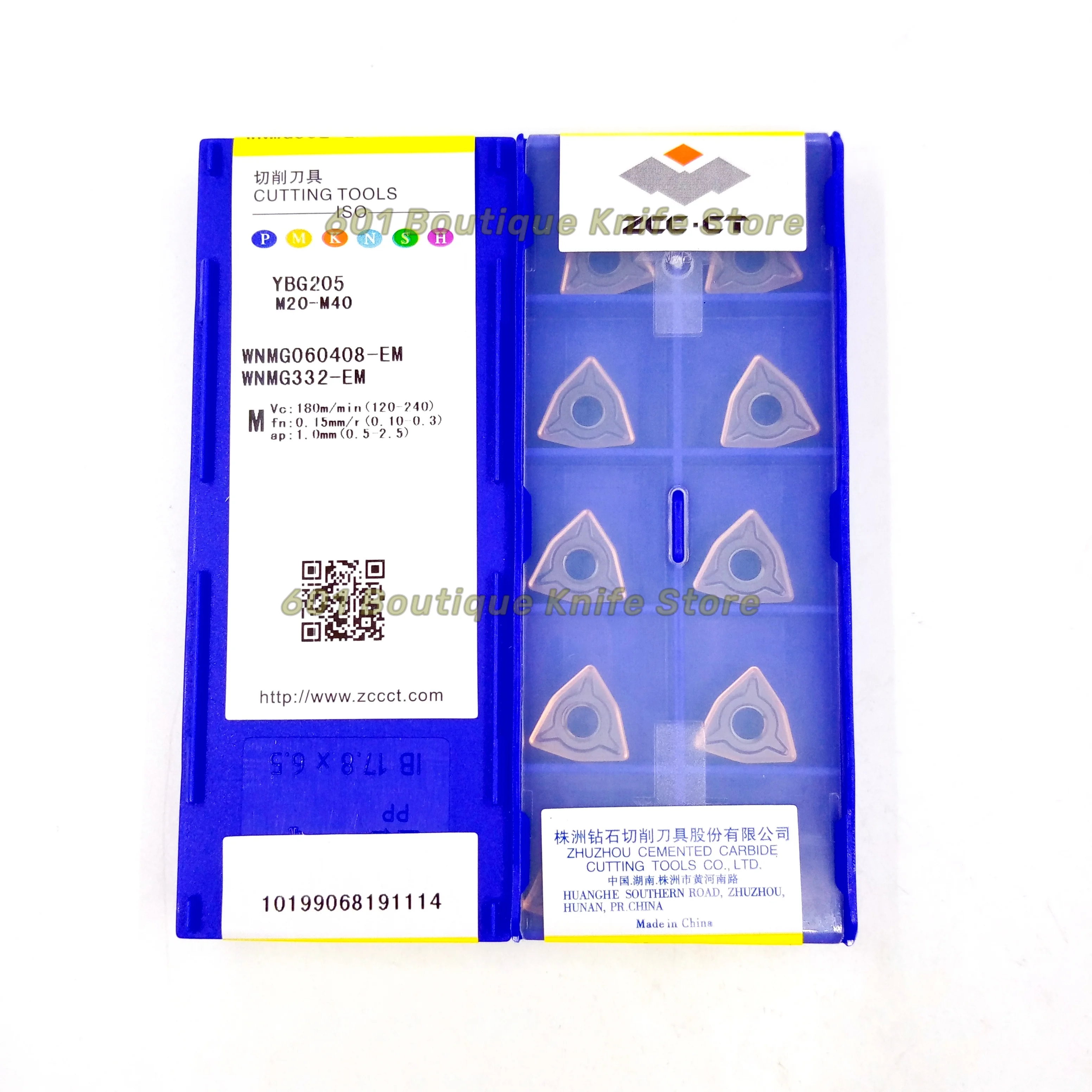 ZCCCT WNMG060408-EM  YBG205 YBG202 for Stainless Steel Lathe Cutter Tools CNC