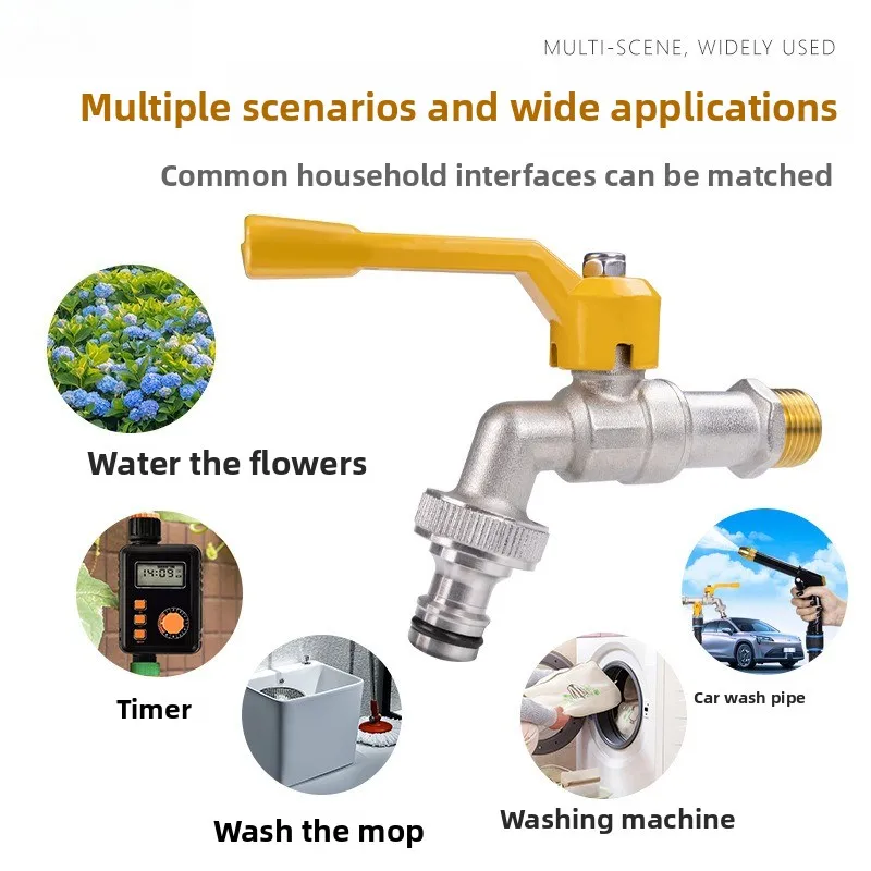 Brass Water Faucet Garden Tools 1/2