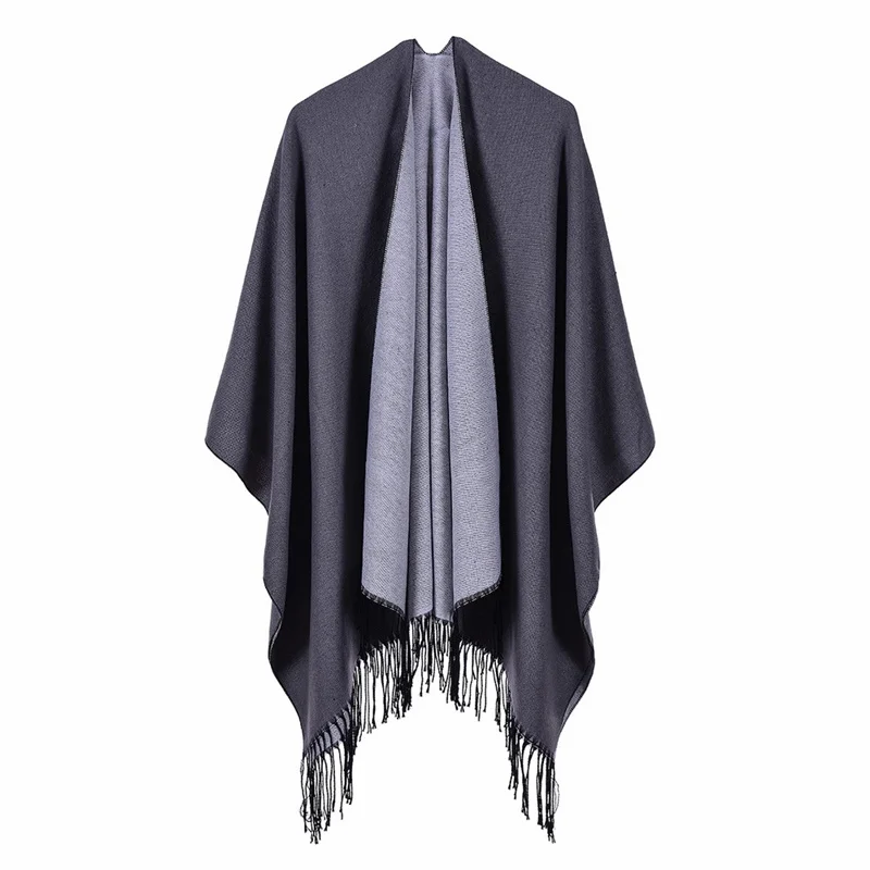 Winter Poncho Women Capes Casual Clothes Imitation Cashmere Cloak Ladies Scarves Bufanda Mujer Shawls Coat Wraps Woman Ponchos