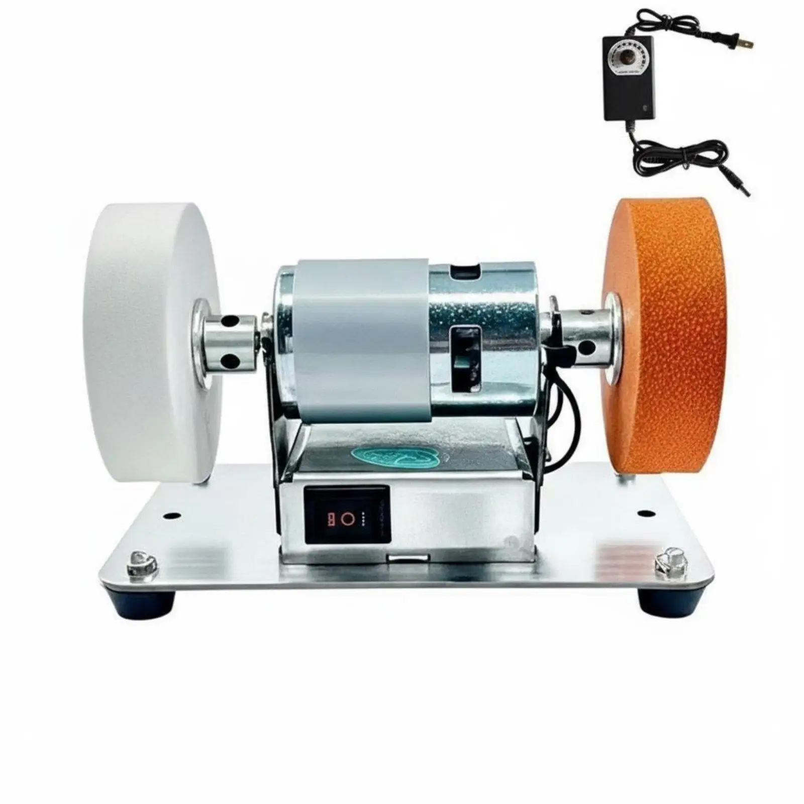 Mini Bench Compact Size Multifunctional Benchtop High Turning Power Motor Electric Polishing Machine for DIY Enthusiasts,