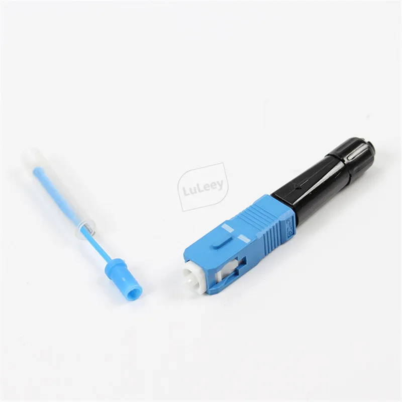 100pcs FTTH SC / UPC fusion optical brazing optical fiber quick connector 0.1dB Splicing loss