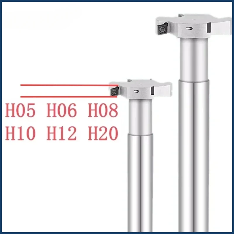 HTS MTS H05 H06 H08 H10 H12 H20 D20-D100 T-Slot Milling Cutters Three edge milling cutter Holder CNC milling machine CCMT MPHT