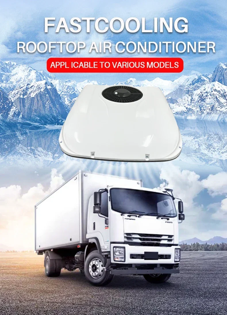 Rooftop Mounted  Parking Air Conditioner Cooling System for Truck Van RV Caravan Bus