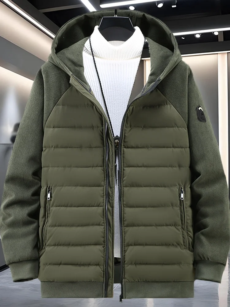 

Легкий хлопковый жилет очень большого размера для мужчин, не пышный тонкий стеганый жилет больших размеров, ветрозащитная верхняя одежда, повседневная мода