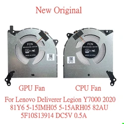 New Original Laptop CPU Cooling Fan For Lenovo Deliverer Legion Y7000 R7000 2020 81Y6 5-15IMH05 5-15ARH05 82AU 5F10S13914 DC5V