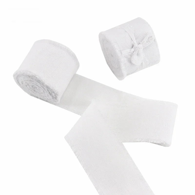 Solid Color Cotton Ribbon, 3.8cm x 5 Yards