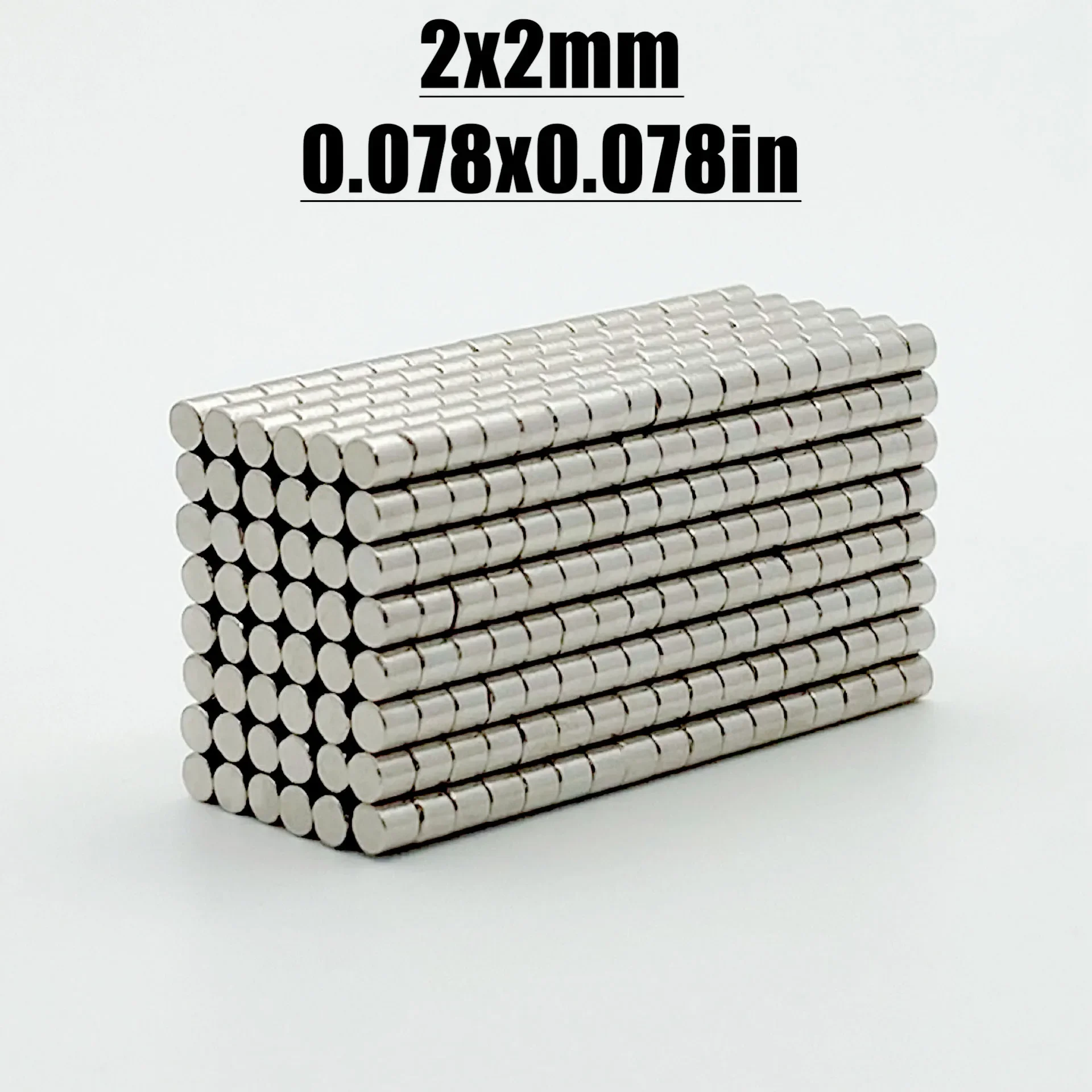 50-5000pcs 2x2mm Magnet Neodymium Magnet N35 NdfeB Permanent Magnetic Imanes Fridge Diy Magnets Round Shape 2*2 Magnet Accessory