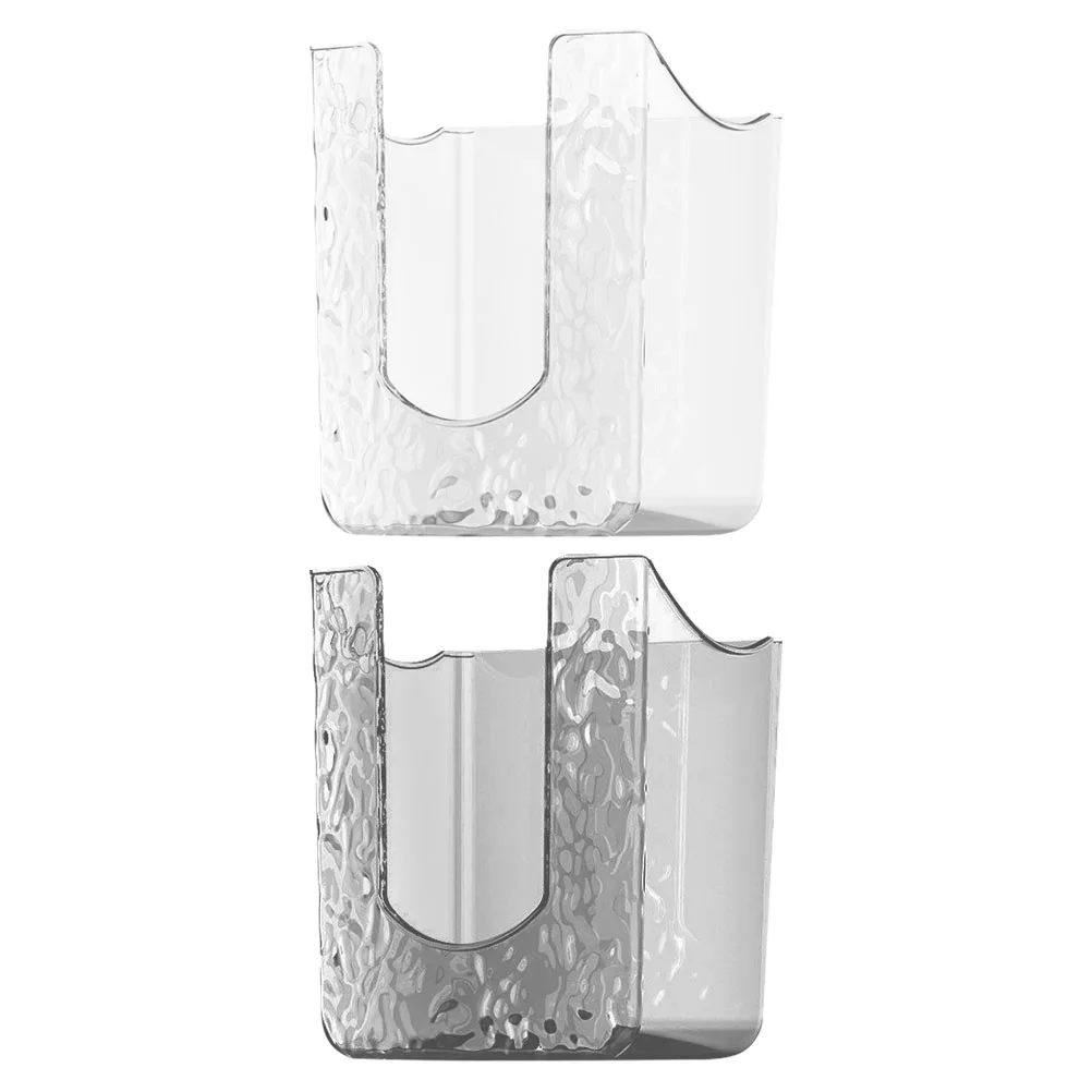 

2pcs Mounted Tissue Box Bathroom Kitchen Wipes Dispenser Holder Travel Wall Mounted Tissue Box Napkin Storage PET