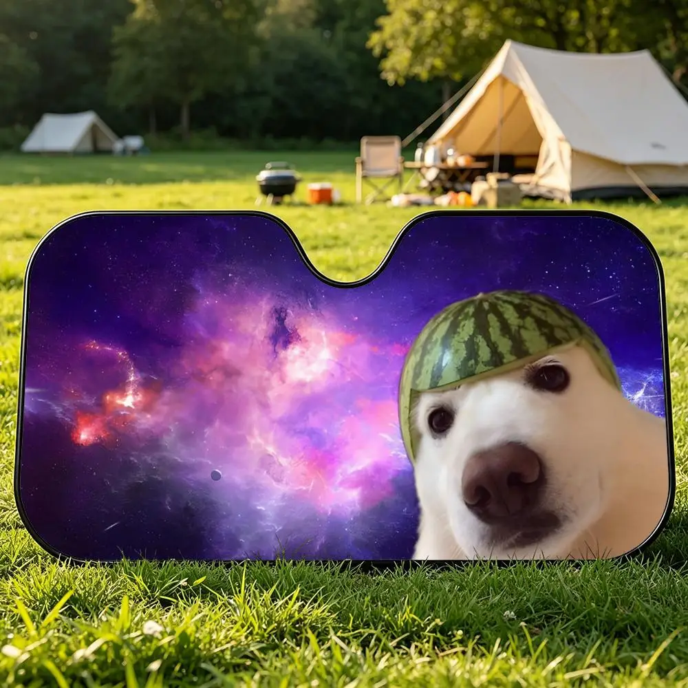 

Modern Hilarious Playful Funny Dog Sun Visor Aluminum Foil Car Sun Visor UV Protection Heat Insulation Windshield Cover