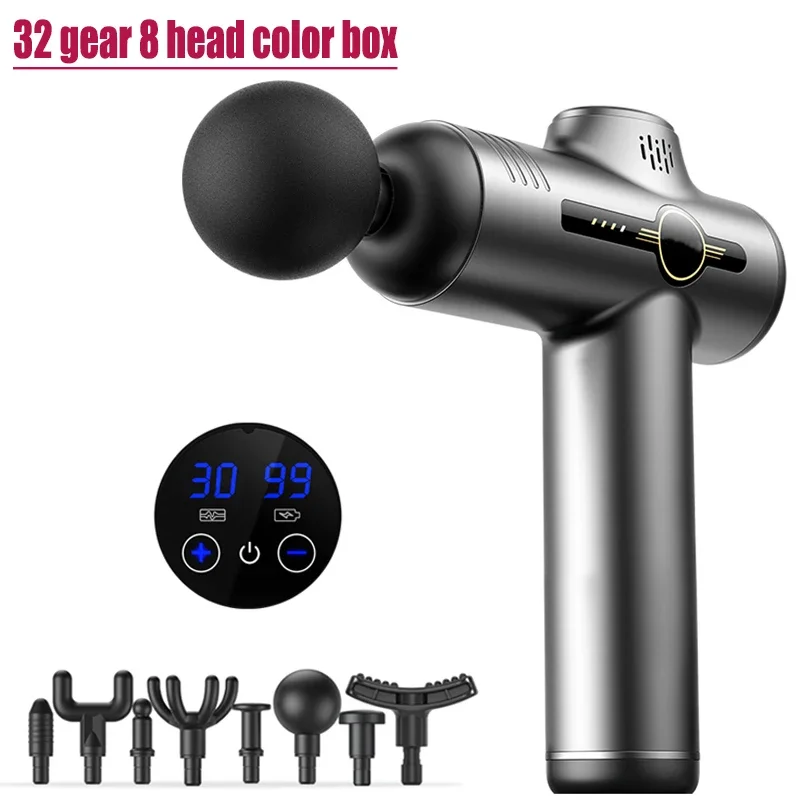 

Portable electric massage gun/fascia gun suitable for deep tissue muscle relaxation of the whole body, neck, back and legs