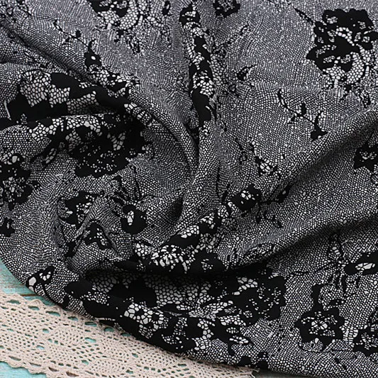 

Lace Flower Yangtze Yarn Impermeable Anti-Wrinkle Chiffon Dress Shirt Imitated Scarves Fabric