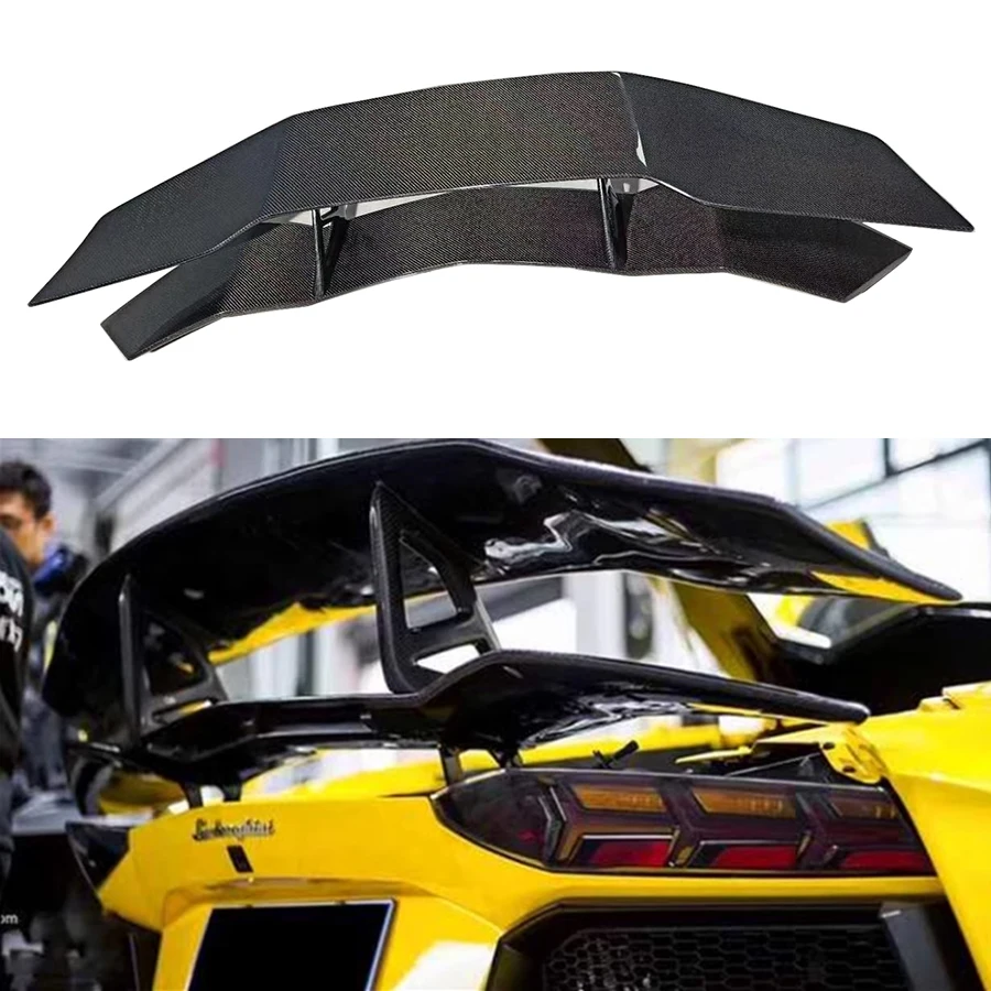 

For Lamborghini Aventador LP700 LP720 LP750 700 720 carbon fiber Tail fins Rear Spoiler Guide Wing Rear Wing diverter body kit