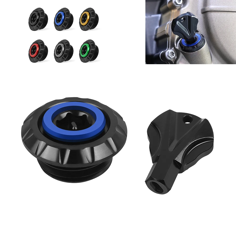 For Yamaha FZ1 FZ8 FZS600 FAZER XJ6 DIVERSION F MT-10 SP MT-07 MT-125 Anti Theft Engine Oil Filler Cap Plug Cover Fill Screw