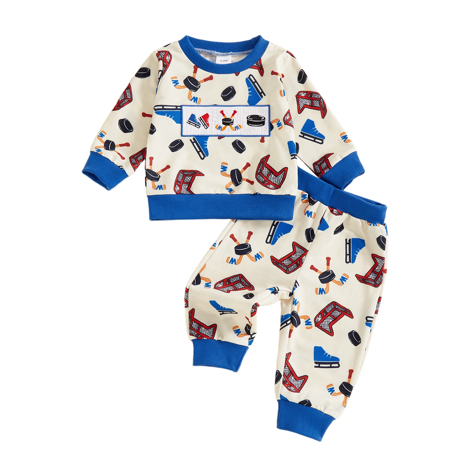 Completo invernale da bambino in 2 pezzi, accogliente felpa con cappuccio in pile, set da jogging, vestiti alla moda per la stagione fredda