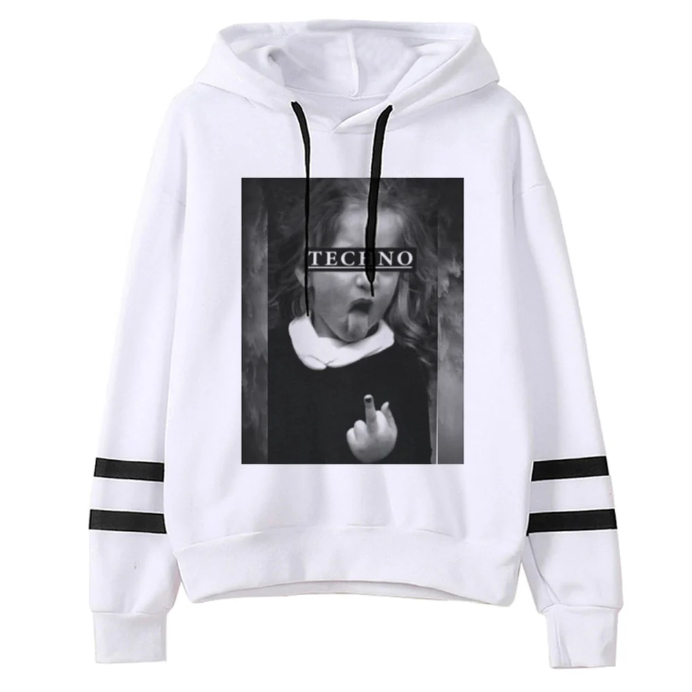 Techno hoodies women 2023 anime y2k aesthetic funny tracksuit women streetwear Pullover