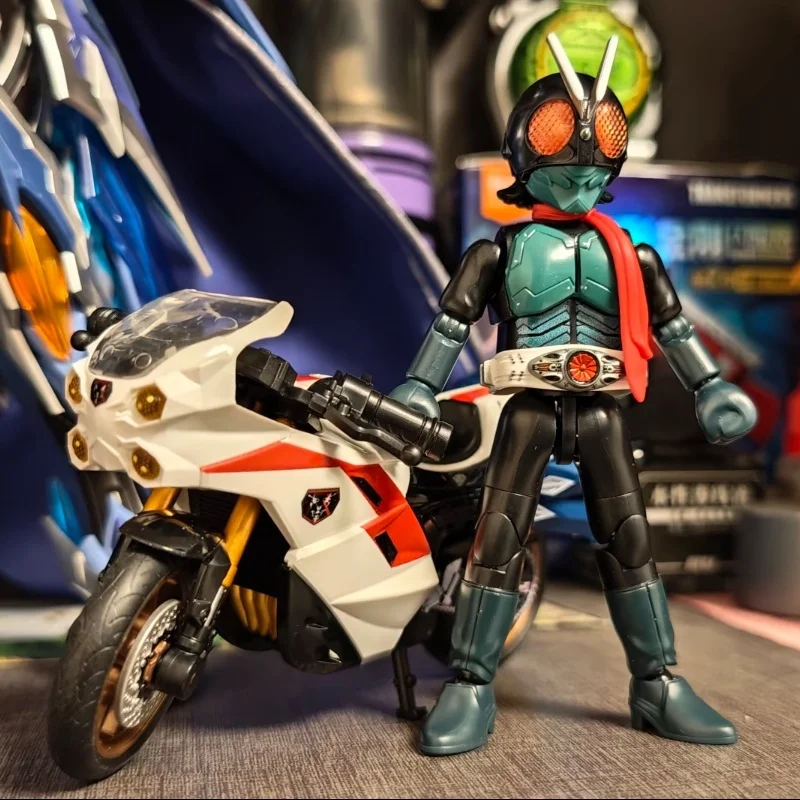 

Original BLOKEES Shin Kamen Rider Classic Collection Version Action Figures Movable Models Birthday Gifts Desktop Ornament Toys