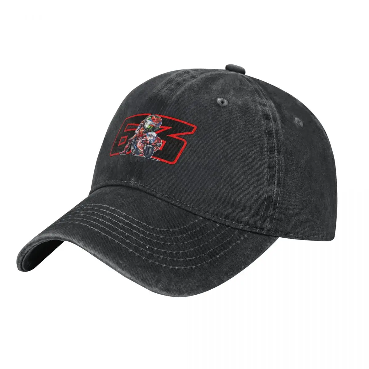 

Pecco Bagnaia 63 Baseball Cap Hood Military Cap Man Unique hats Women Caps Men's
