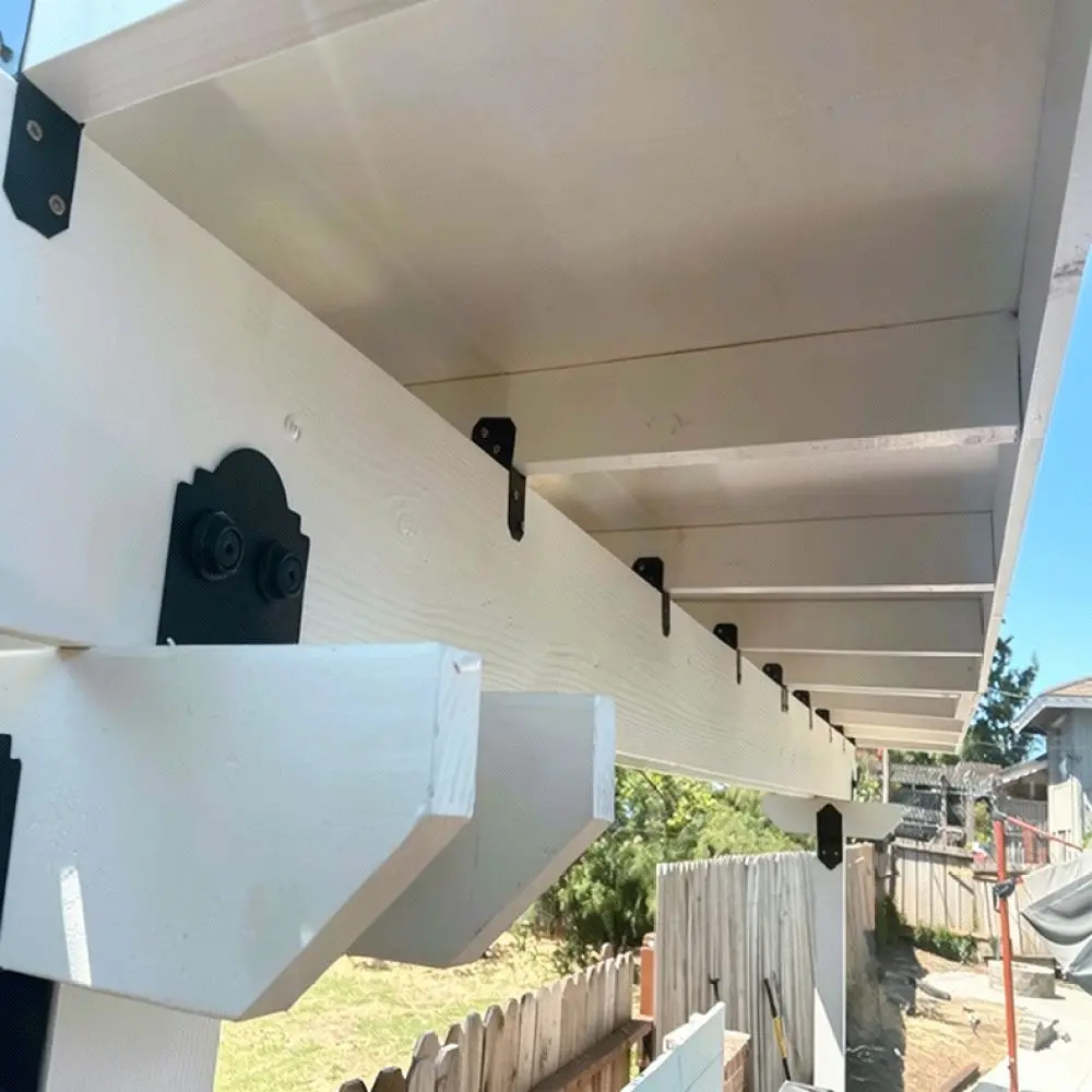 Heavy Duty Metal Beam Support For RTF Joist Anchor Connector Timber Frame Bracket Pergola Deck Wood Fastening Hardware