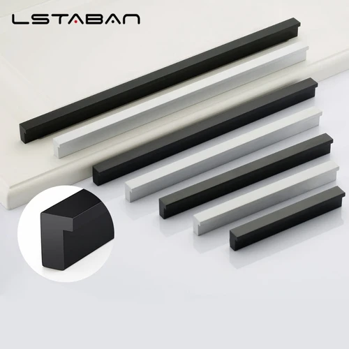 Tiradores de puerta de armario de aleación de aluminio sólido americano tiradores de cajón tiradores de puerta de armario herrajes para manijas de muebles