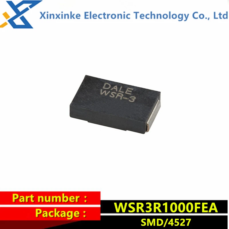 WSR3R1000FEA DALE WSR-3 0.1R 1% 3W 4527 0.1Ω 100mOhms Current sensing resistor - SMD 0.10ohms New original genuine