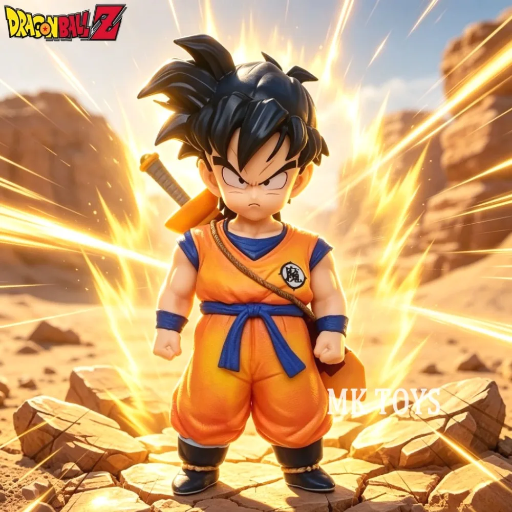 Anime Dragon Ball Z Figur mit Rückenschwert Gohan Actionfiguren PVC-Statue Desktop-Ornament Sammlermodell Spielzeug Geschenke 17cm/6,69 Zoll