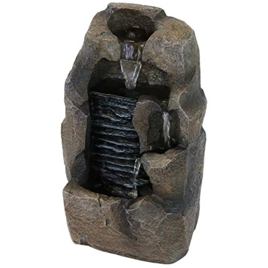 

Настольный фонтан Sunnydaze Stony Rock - 11-дюймовый расслабляющий комнатный фонтан для офиса, спальни, гостиной