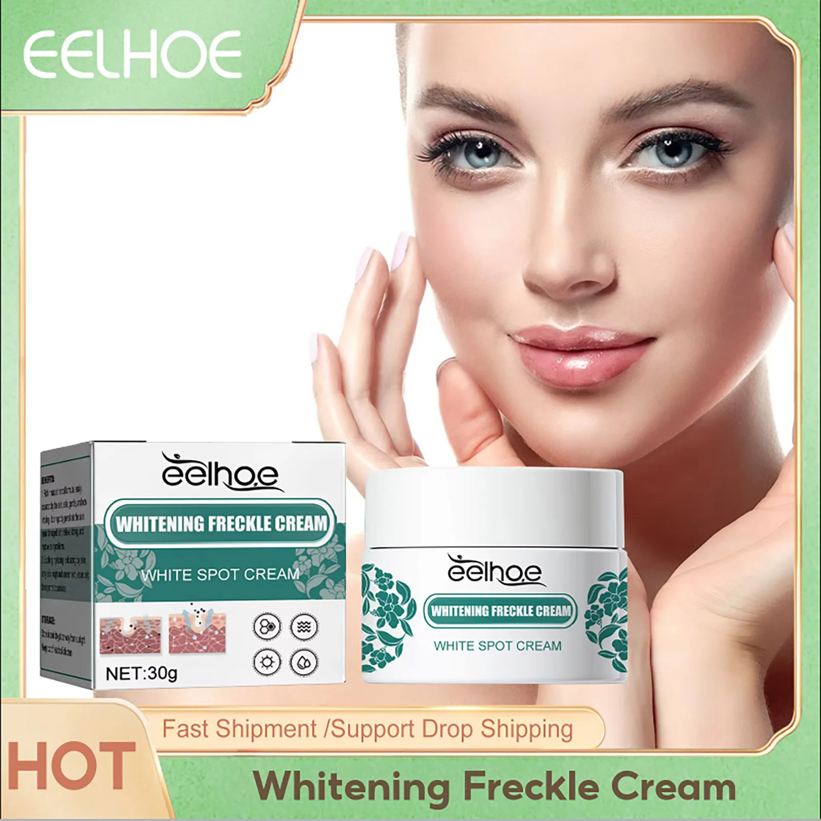 Whitening Freckle Cream Remove Melasma Anti Dark Spots Lighten Melanin Pigmentation Corrector Moisturizing Brightening Skin Care