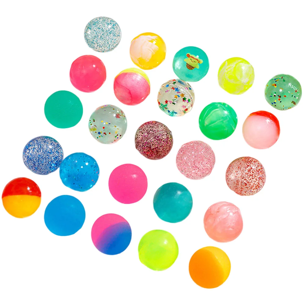

48pcs Bouncy Balls Colorful Mini Small Child Vending Machine Favors Birthday Toys Celebration Decorations