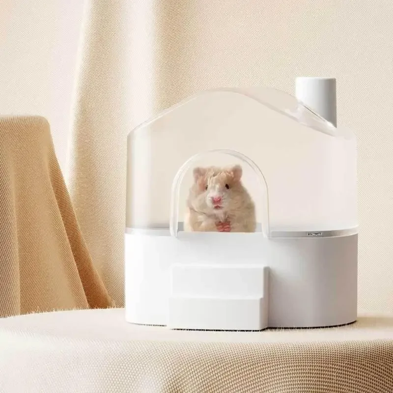 Clear Hamster Hygiene Bath with Easy Cleaning Surfaces for Maintenance Daily