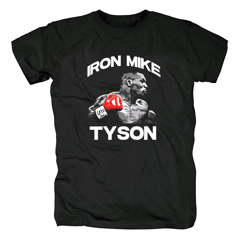 

2025 Motorcycle Boxing Champion Mike Tyson Boxing Cotton Printed Short Sleeve Men's and Women's High Quality Deluxe Edition