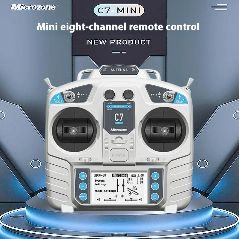 Mc7mini Remote Control 8-Channel 2.4g Model Aircraft With Receiver And Self Stabilizing Fixed Wing Four Axis Vehicle And Vessel