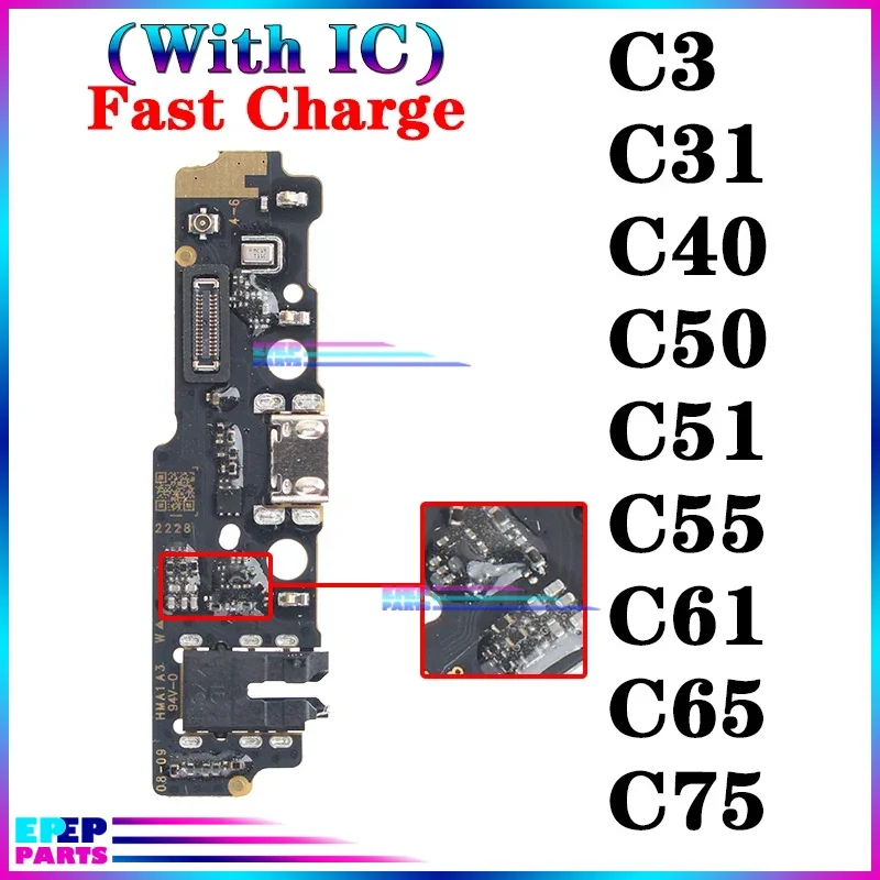 

Charger Connector for Xiaomi Poco C3 C31 C40 C50 C51 C55 C61 C65 C75 Charging Board Flex Ports Module Usb Dock