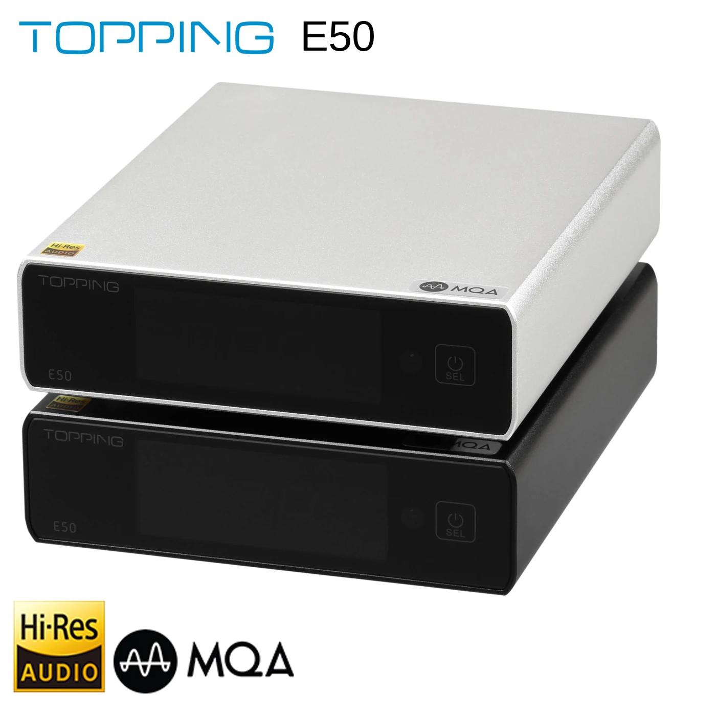 TOPPING E50 USB DAC CSS ES9068AS AUDIO Desktop Decoder XMOS XU216 MQA Full Decode DSD64