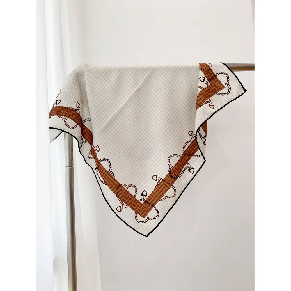 

Двусторонний шарф, женские шелковые шерстяные шали, роскошные зимние квадратные банданы, аксессуары для одежды, Рождественский подарок