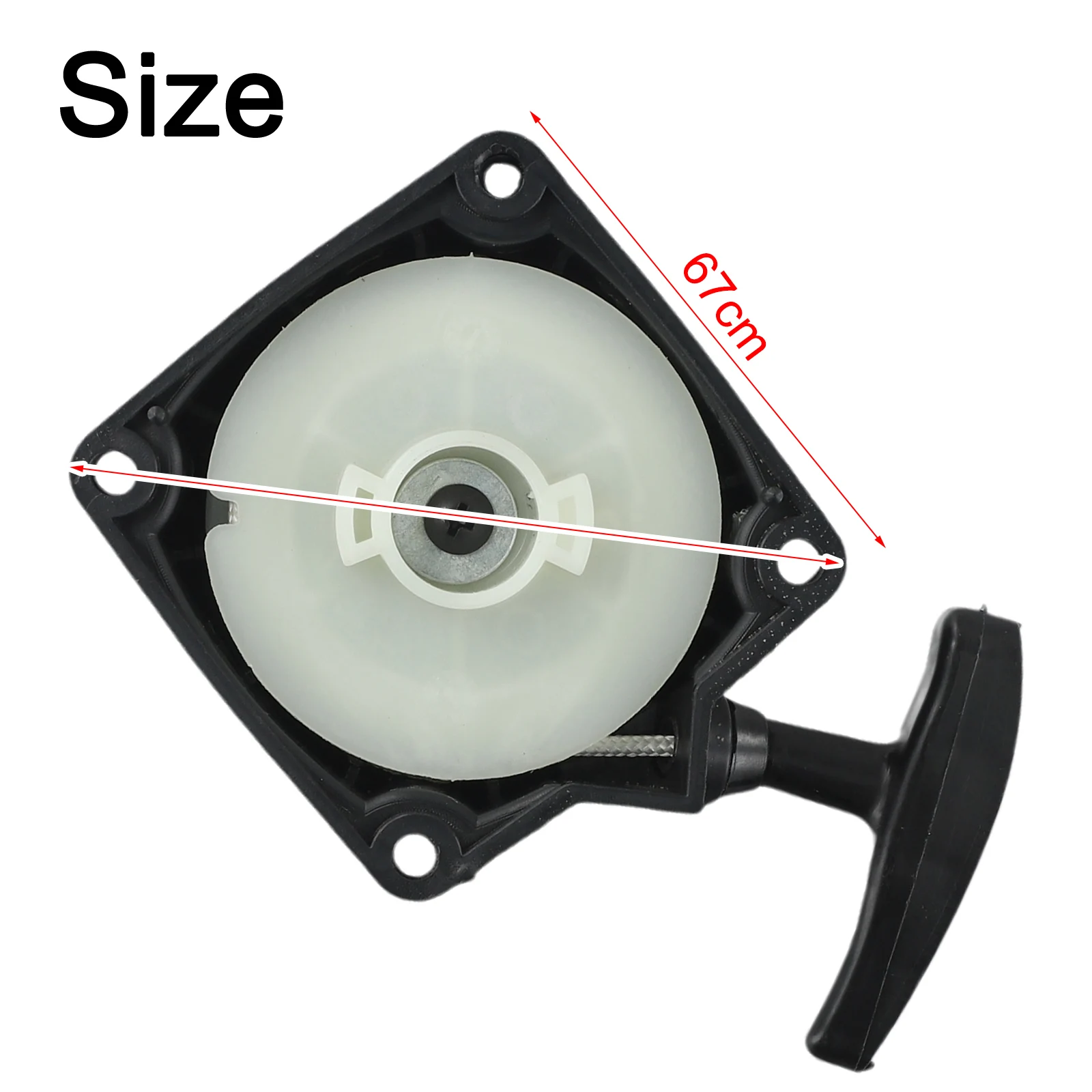 Accesorios nuevos DIY, cepillo de arranque de retroceso, arranque por cuerda, 95x67mm, motores de corte para cortacésped de alta calidad para retroceso de 22,5 cc-26 cc