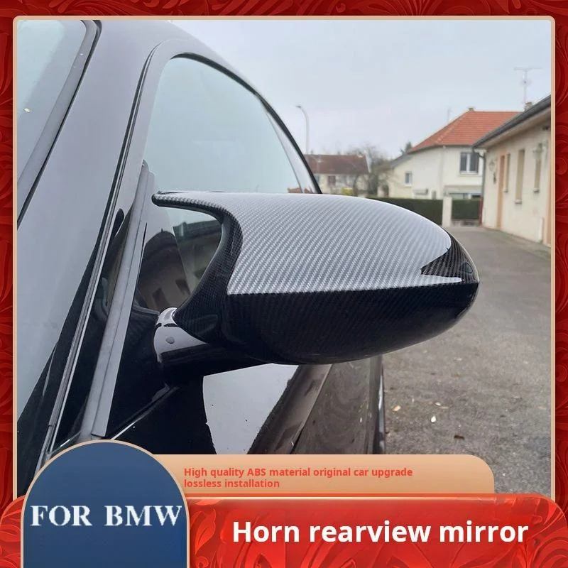 for BMW 3 Series E90E92E93 Horn rearview mirror shell 325i1 Series E87 modified carbon fiber M3 outer cover cover auto accessori