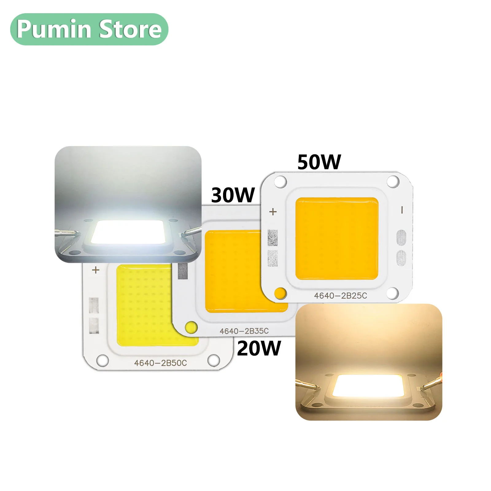 LED Chip SMD 20W 30W 50W High Voltage DC75-78V DC105-110V DC150-155V Projection Lamp Tower Chandelier Light Source Accessories