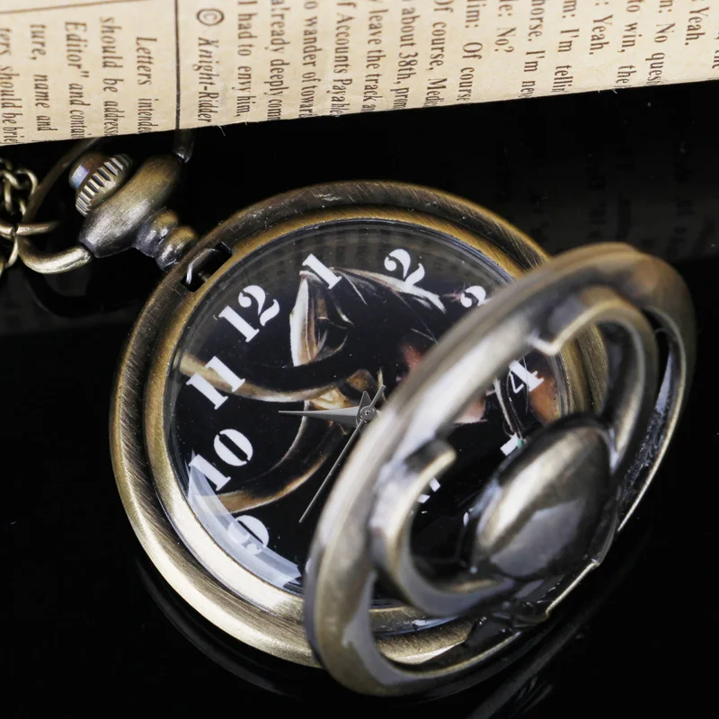 العتيقة خمر الجوف Steampunk ساعات الجيب الكوارتز النساء سلسلة رجالية الساعات هدايا للأطفال ساعة Relojes دي Bolsillo