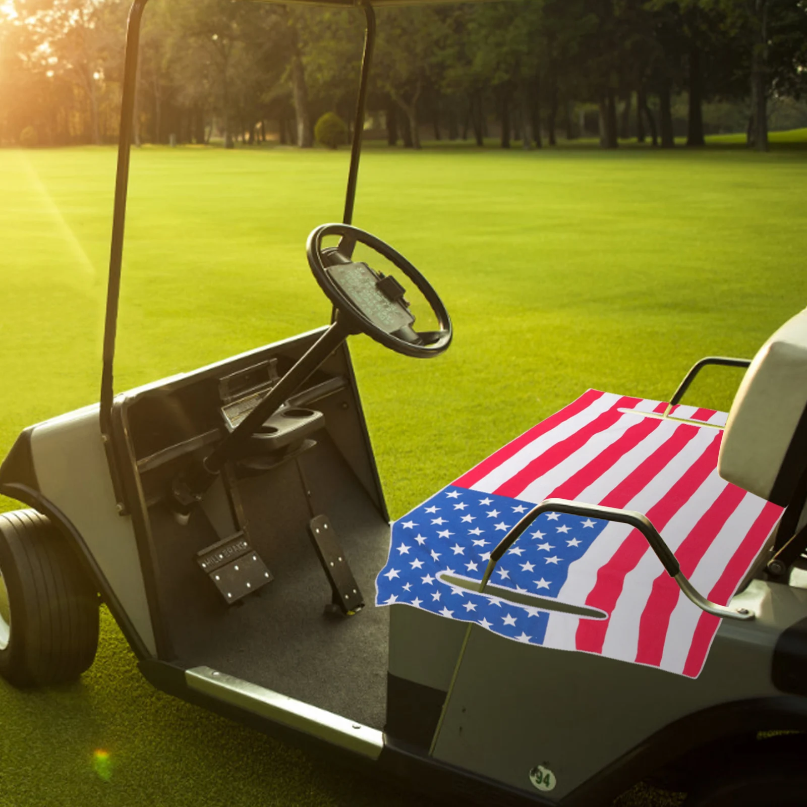 

Seat Cushion Blanket Golf Cart Front Covers Towel Flag for Carts Superfine