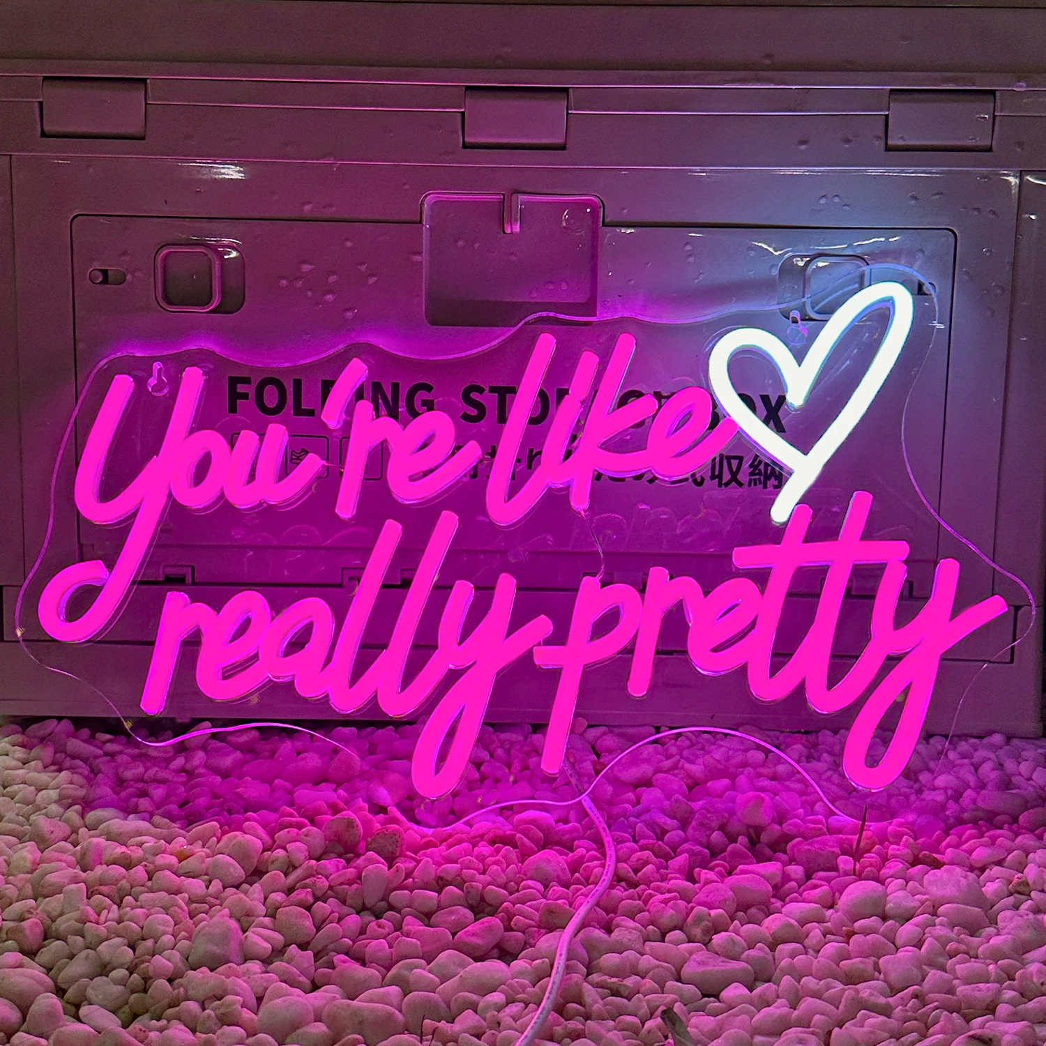 You're Like Really Pretty Custom Neon Sign Pink Led Light Bedroom Beauty Room Wall Decor Neon Bar Sign Personalized Gift For Her