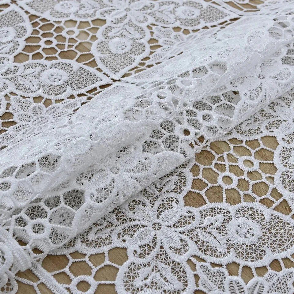 Lace Oval cotton flower embroidery Table flag Runner cloth cover tablecloth Christmas Wedding Table decoration and accessories