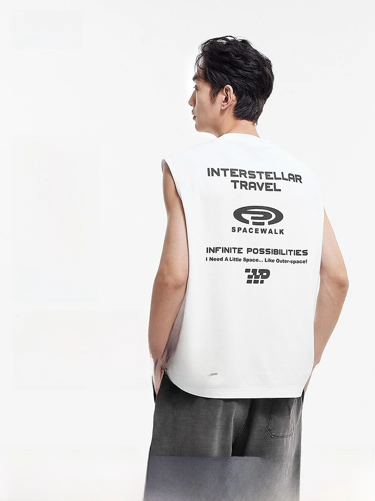 

Semir Men's Knitted Vest Qui Dry Sport oulder 2025 Summer New Svel Top Cotton Blend Fabric round Ne Casual Loose Fit