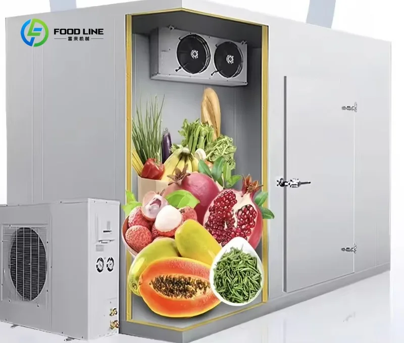 Customizable Size Commercial Walk-in Cold Storage Room Cooler Freezer Room With Compressor Condensing Unit