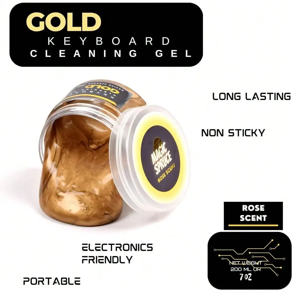 Autoreinigingsgelkit - Geurende herbruikbare detailleringsplamuur, dashboard/ventilatie/toetsenbordstofverwijderaar voor auto/pc