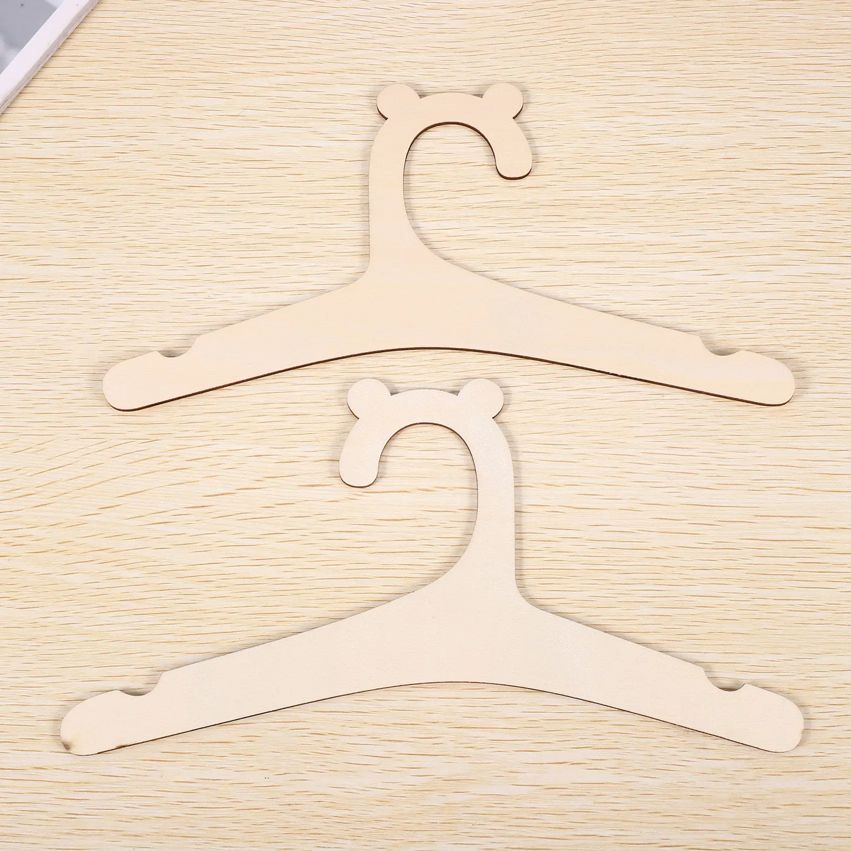Y42A-30 Pcs Wooden Hanger For Baby Clothes Natural Wood Hanger For Baby Clothes Hanger Rack Room Nursery Decor For Kids